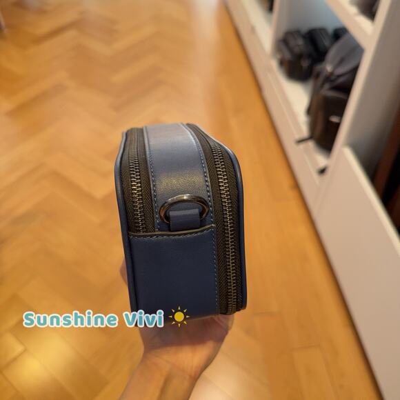 NWT Coach Wyatt Crossbody Bag CBG14 Denim/Deep Blue Smooth calf leather - Picture 5 of 9